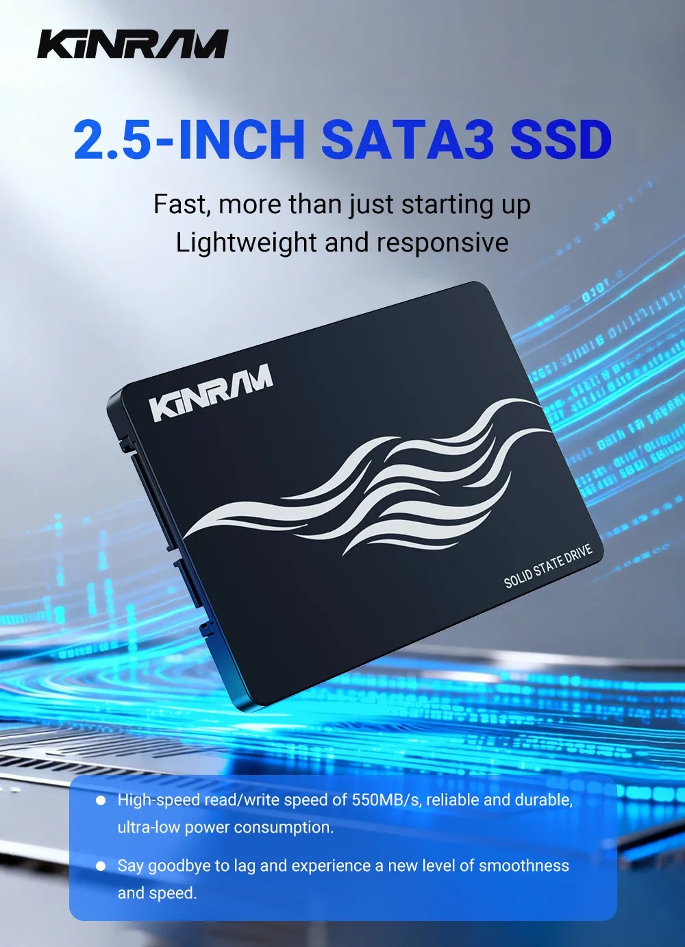 KinRam 2.5 SATA 3 SSD 128GB 120GB 64GB Hard Disk 240GB 256GB HDD 256 GB Internal SATA3 Solid State Drive For Laptop PC Desktop