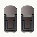 Set of 2 Adjustable Laptop Supports Foldable Two-Gear Height Notebook Riser Portable Desktop Elevated Holder for Home Office