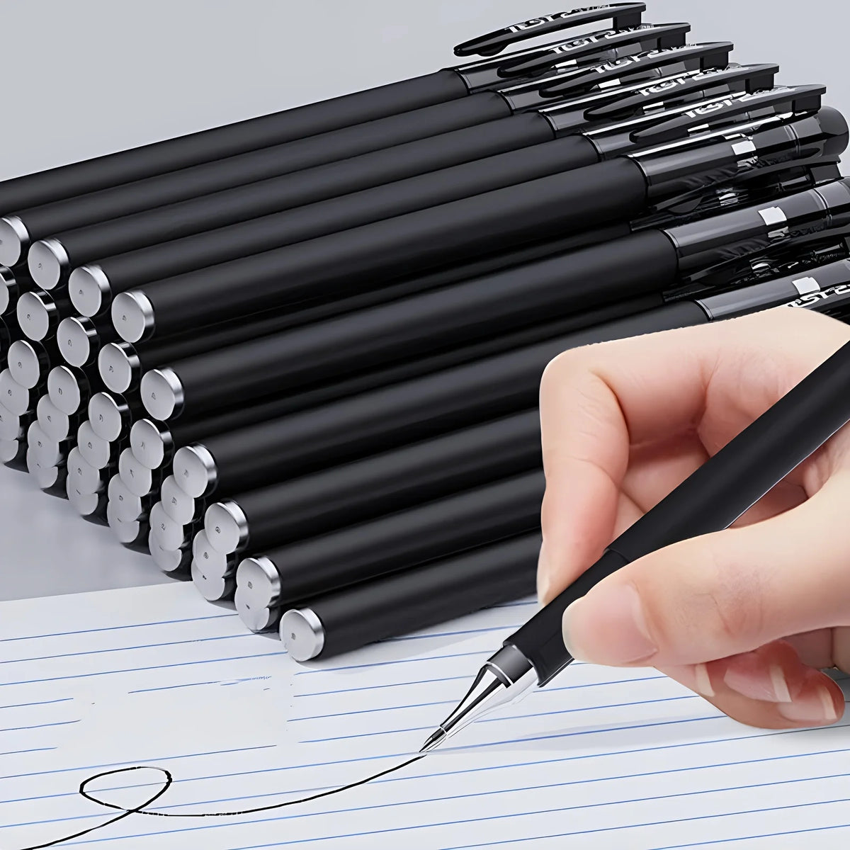 5/10/20pcs Quick-Drying Gel Pens, 0.5mm Fine Tip, Black Ink - Ideal Choice for Office and School Clean For School Office Use Onl