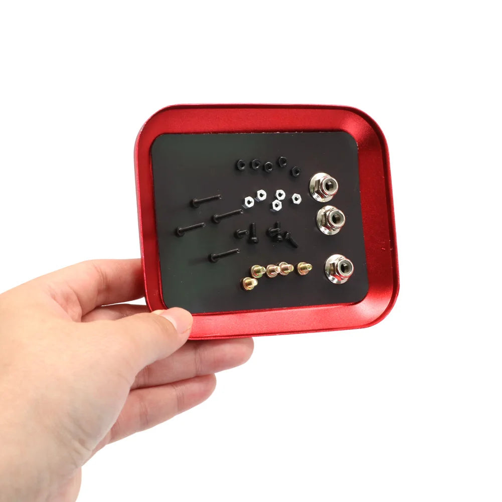 RC Repair Tool Aluminium Alloy Magnetic Screw Tray Plate For Airplane Car Boat Crawler Axial SCX10 D90 D110 Model Repair Tool