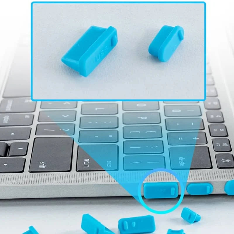 16Pcs Universal Anti Dustproof Notebook Port Plug Silicone Protector USB Elastic Laptop Computer Cover Stopper