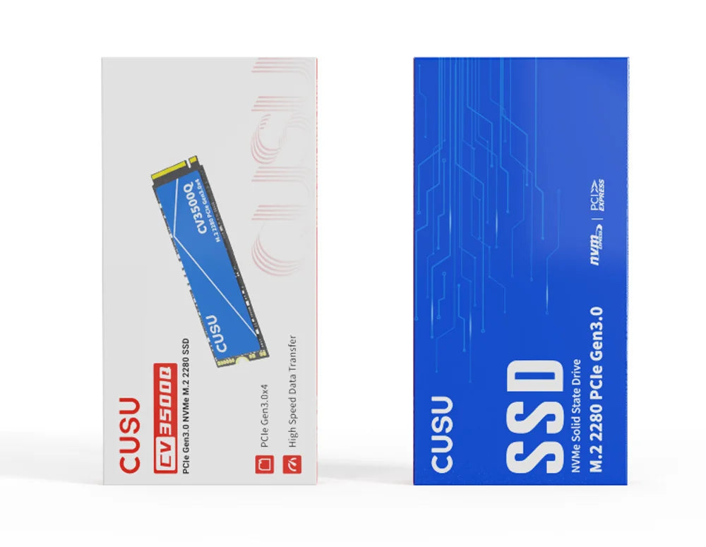 CUSU M2 SSD 1TB 2TB NVMe SSD 512GB Hard Drive PCIe3.0 X4 Internal Solid State Disk for Laptop Desktop