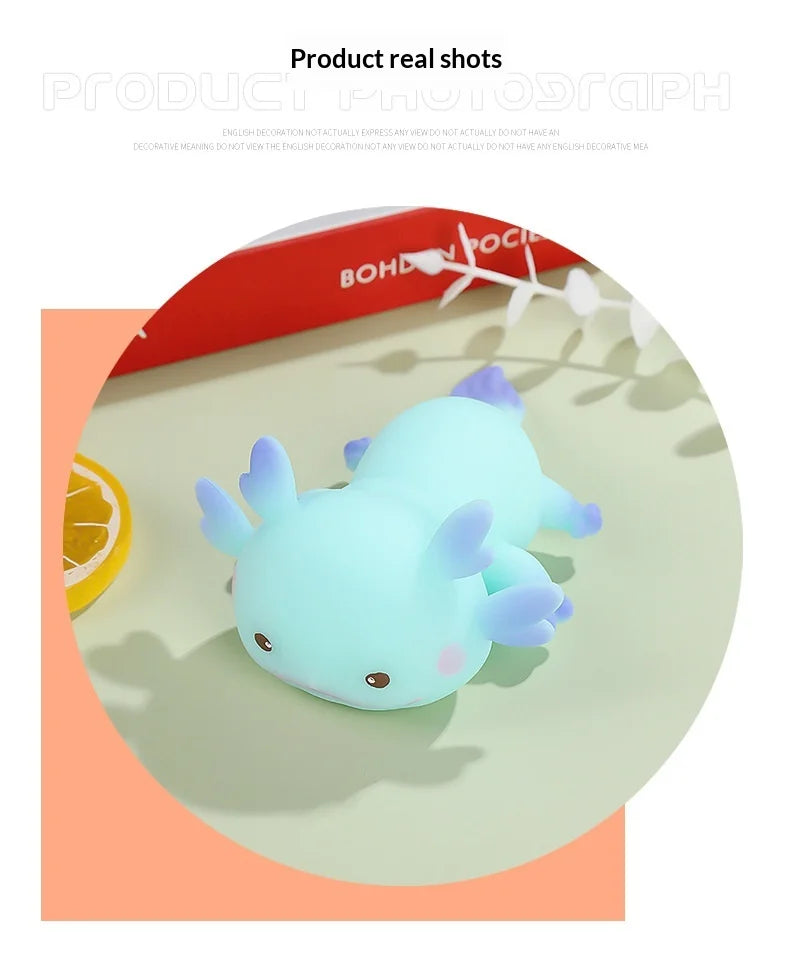 Unbranded Axolotl Squishy Stress Relief Toy Slow Rebound Squeeze Fidget Decompression Toy For Adults Office Desktop Relaxation