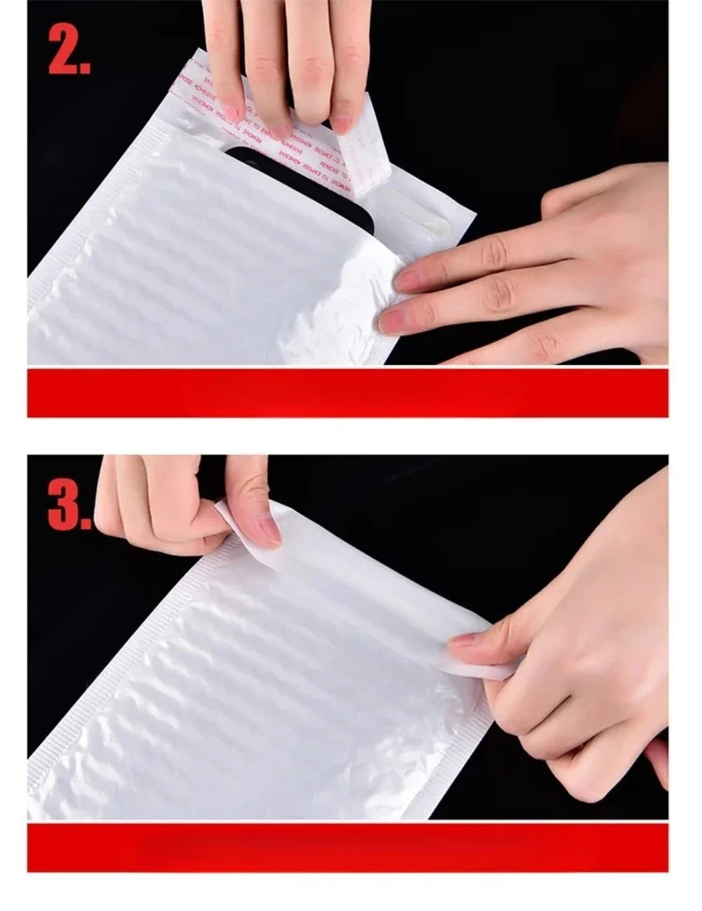 Pearlescent Film Waterproof Bubble Bag Packaging Express Bag White Foam Self Seal Pack Bag ShippingbagThickened Envelope