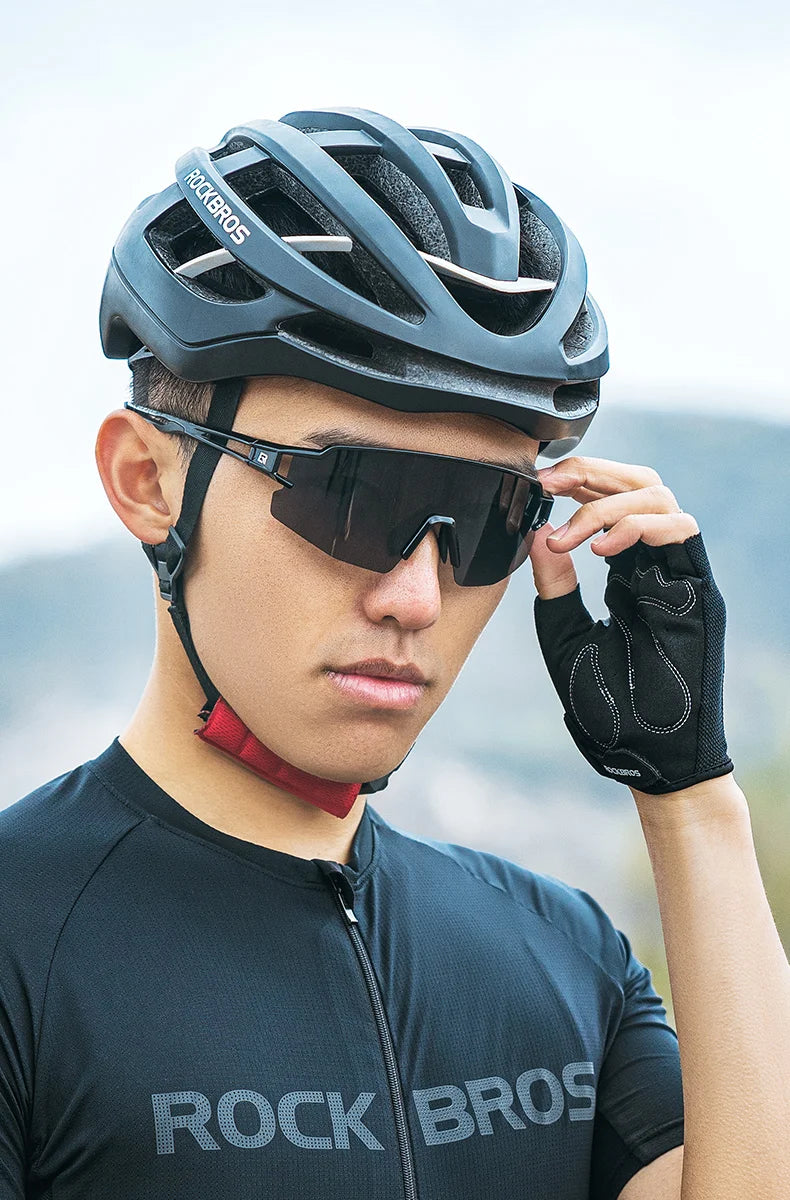 ROCKBROS Bike Gloves Half Finger Summer Breathable Anti-slip SBR Pad Shockproof MTB Road Bicycle Gloves Cycling Shorts Gloves