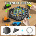Chain Triangle Chess Triggle Rubber Band Game Toy Board Game Competitive Battle Set for Kids Friends Parent-Child Interaction
