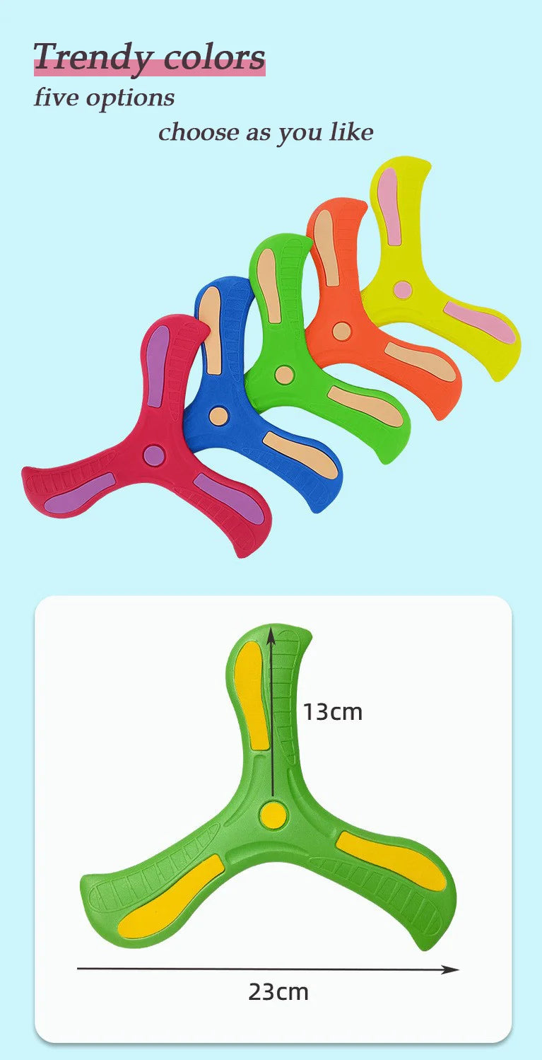 Children Holiday Outdoor Parent-Child Interactive Games Stress Relief Sports Toy Shamrock Boomerang Holiday Gift