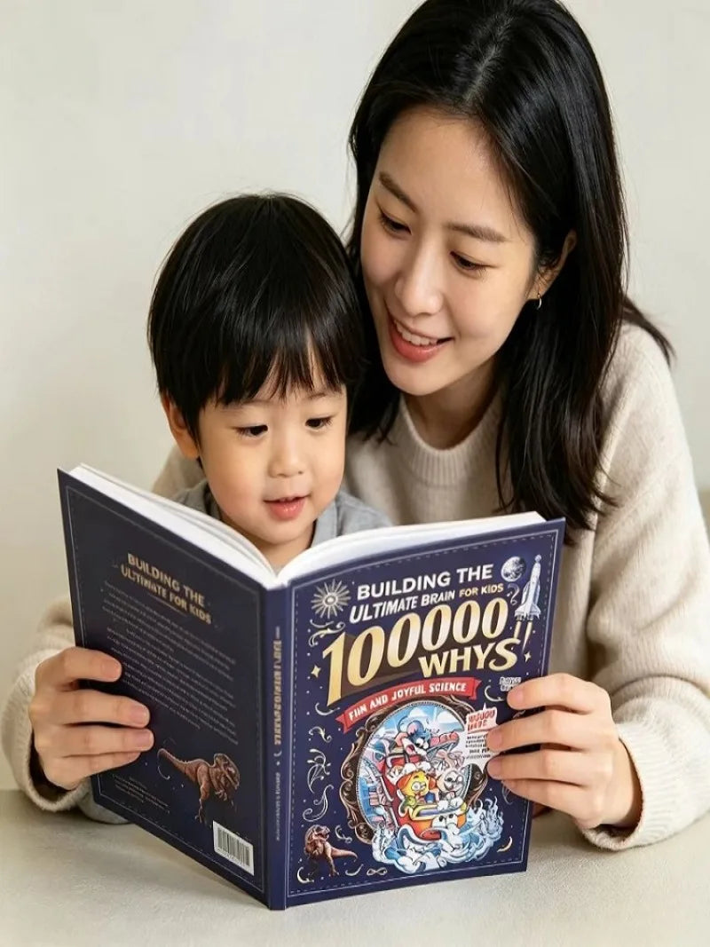 100000 Whys: Building The Ultimate Brain for Kids English Version Fun Science Cartoon Book Children's Early Education STEM Learn