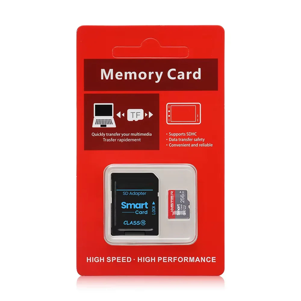 JASTER High Speed Mini SD Memory Card 256GB Class 10 Micro TF Flash USB Pen Drive Card 4GB 8G 16G 32GB 64GB 128GB for Smartphone