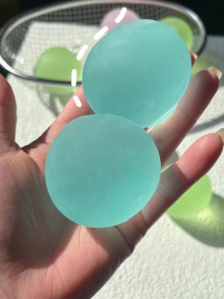New Blue Maltose Squishy Sensory Fidget Transparent Slow Rebound Decompression Toy For Kids Adults Hand Squeeze Relax Gift