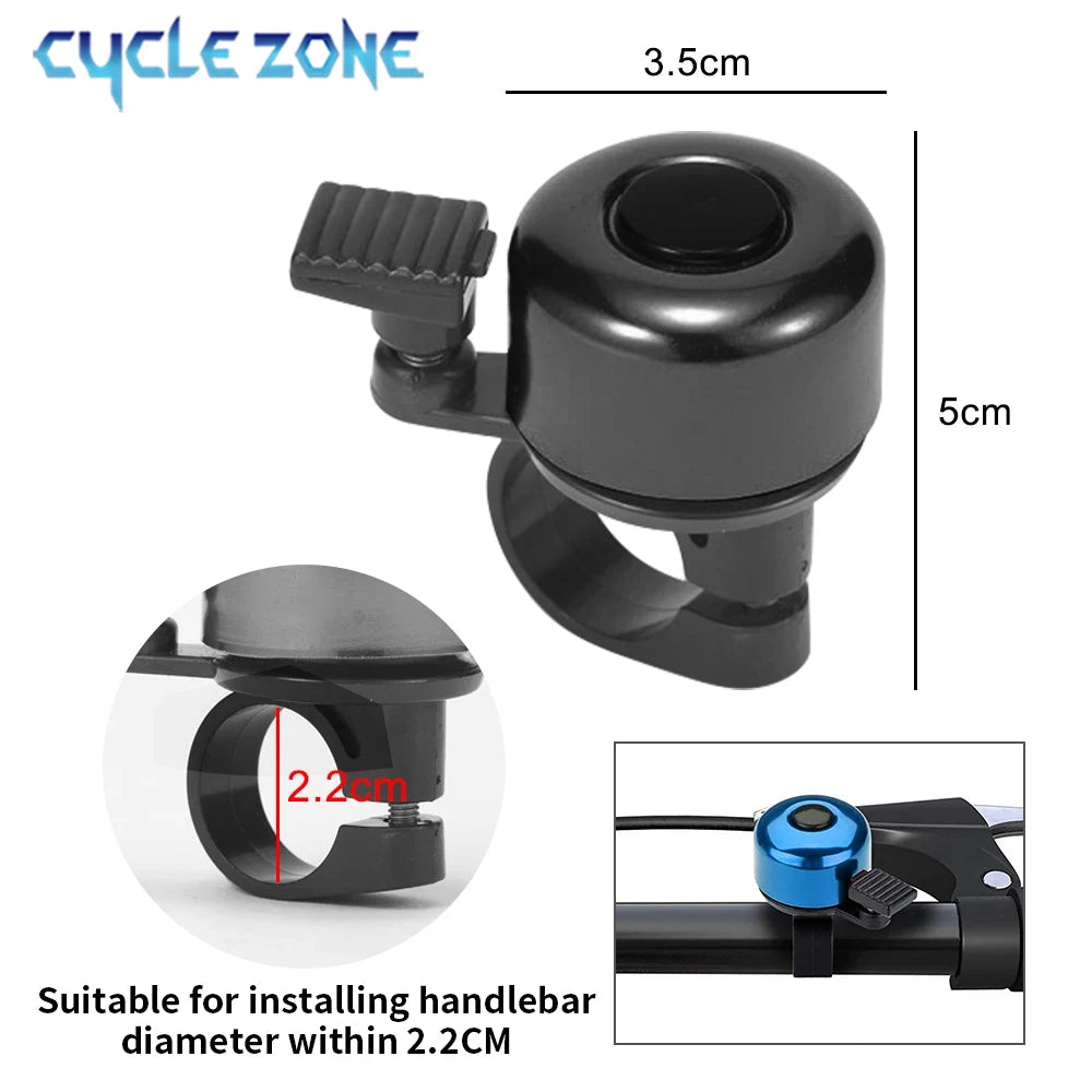 MTB Bicycle Bell Aluminum Alloy Bike Handlebar Bell Ring Mountain Road Cycling Safety Warning Bicycle Horn Cycling Accessories