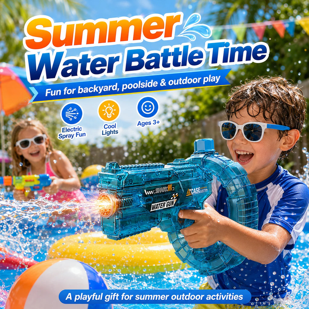 Electric Water Guns For Adults Powerful Squirt Automatic Water Suction Water Blasters Summer Outdoor Beach Toy For Boys Kid Gift