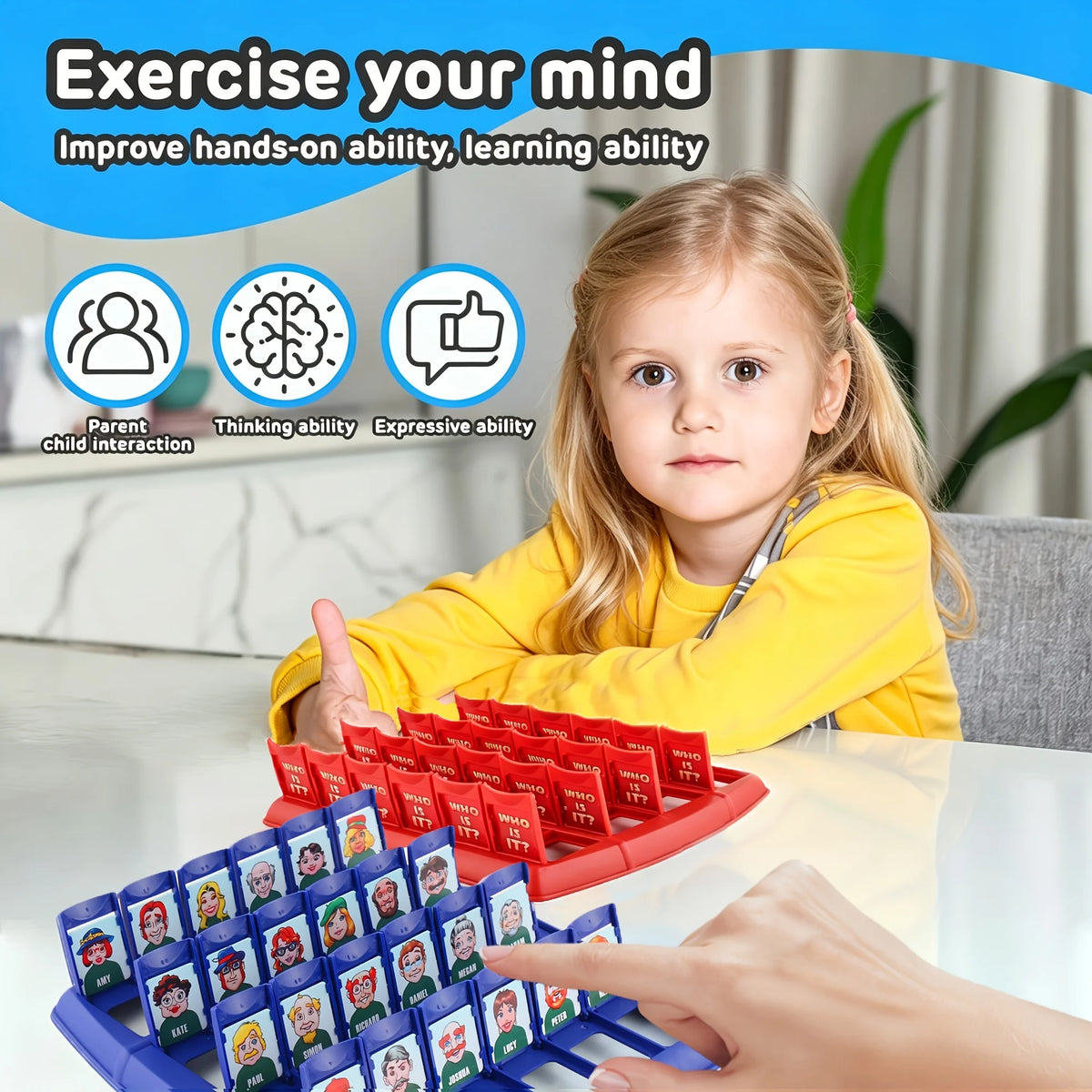 Guess Who Am I? Board Game Family Gathering Novelty Fun Party Card Game Speech Expression Training Strategy Puzzle Birthday Gift