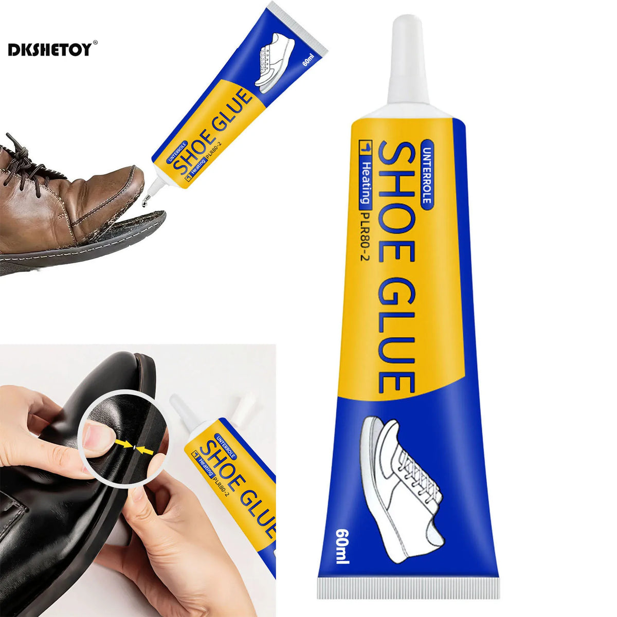 60ml Super Strong Shoe Glues DIY Repairing Adhesive Universal Waterproof Shoe Sealers for Sneakers Boot Leather Fast Repair Glue