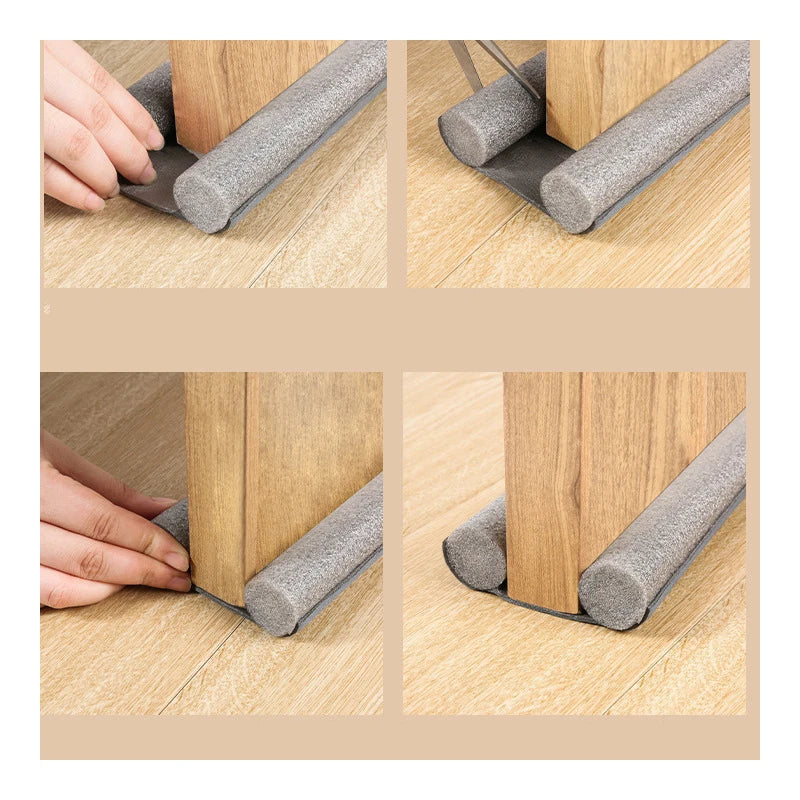 Hot Sell Flexible Door Bottom Sealing Strip Stopper Door Weatherstrip Guard Wind Dust Blocker Sealer Stopper Door Seal