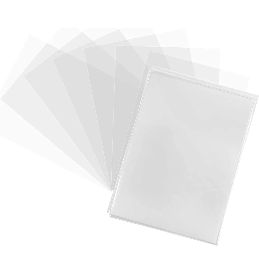 100 Pcs Transparent Playing Card Cover Clear Protector Sleeve Holder For Board Game ID Trading Folder Photo Pouch Kit