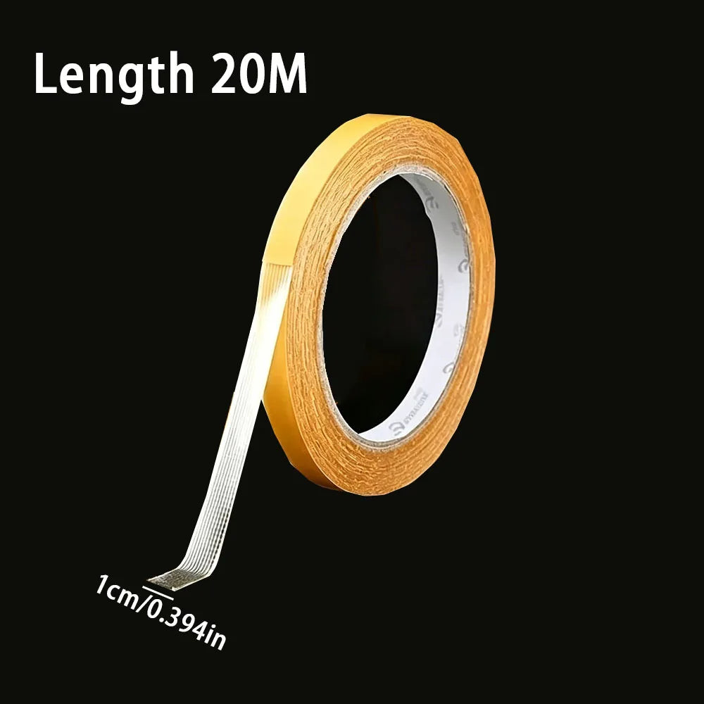 Super Thin Strong Fixation Double Sided Adhesive Tape Heavy Duty Translucent Mesh Waterproof Traceless Powerful Grid Carpet Tape