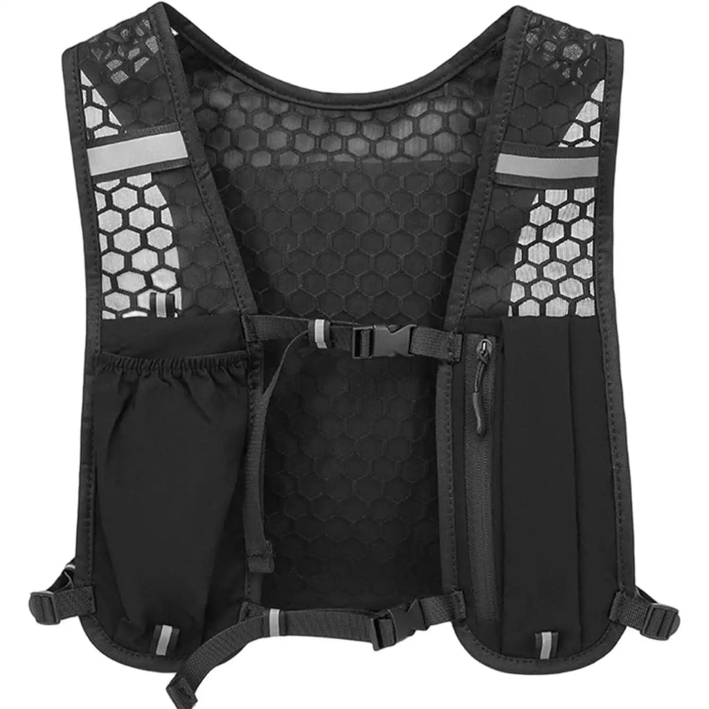Lightweight Running Vest Pack for Men & Women, Breathable Hydration Vest, Front Pocket Adjustable Outdoor Jogging Backpack