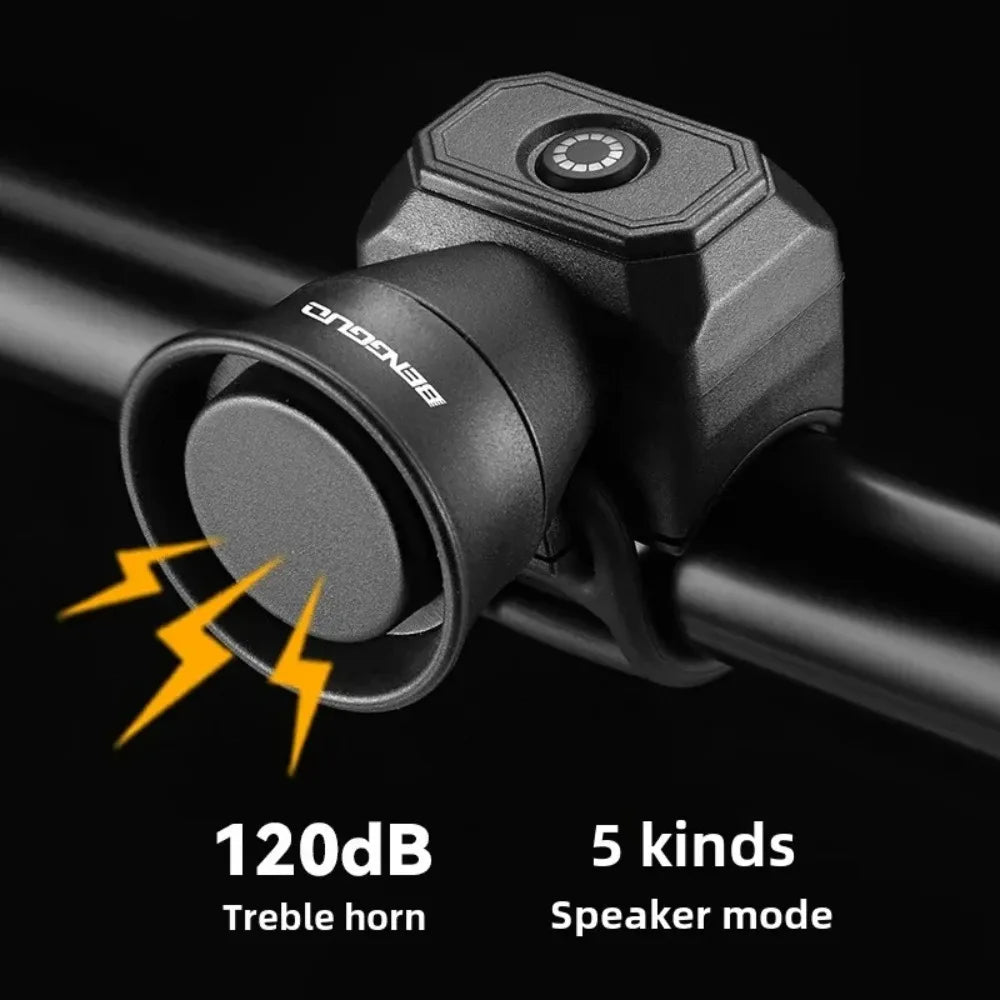 Bicycle Horn, Mountain Bike Bell, Mini USB Charging or Battery Powered, Waterproof Electronic Bell, Bicycle Riding Equipment