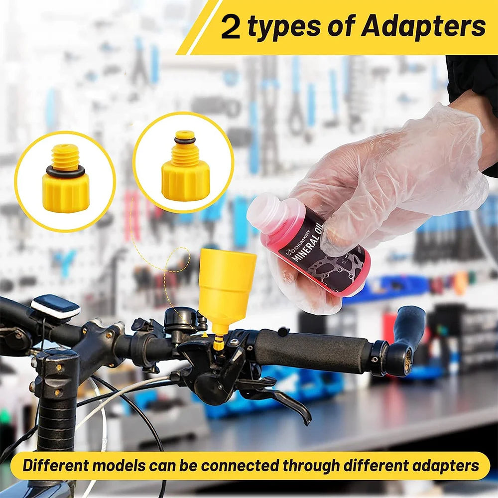 Bicycle Brake Oil Bleed Kit Brake Mineral Oil 60ML MTB Road Bike Hydraulic Disc Brake Oil Bleed Kit For SHIMANO TEKTRO SRAM NUTT