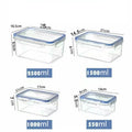 Sealed Rectangular Refrigerator Storage Box with Lid Plastic Crisper Microwave-Heated Lunch Box with Lid