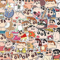 100PCS Cartoon Anime Crayon Shin Chan Stickers Kawaii Decals Kids Toys for Car Laptop Phone Stationery Decor Waterproof Sticker