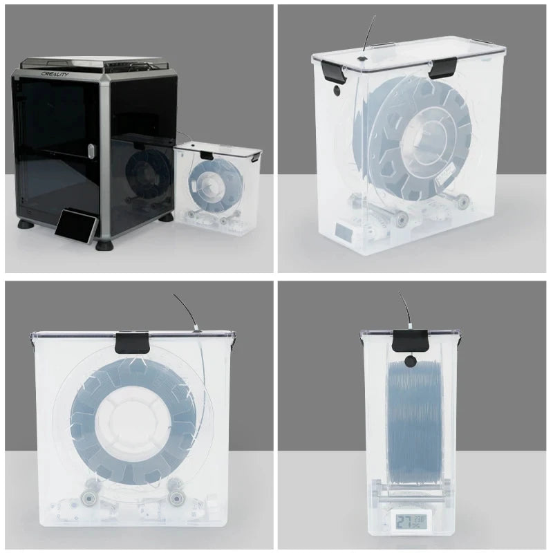 3D Printer Parts Filament Dryer Box Airtight And Moisture-Resistant Real-Time Monitoring for 3D Printer Tools Storage Box Holder