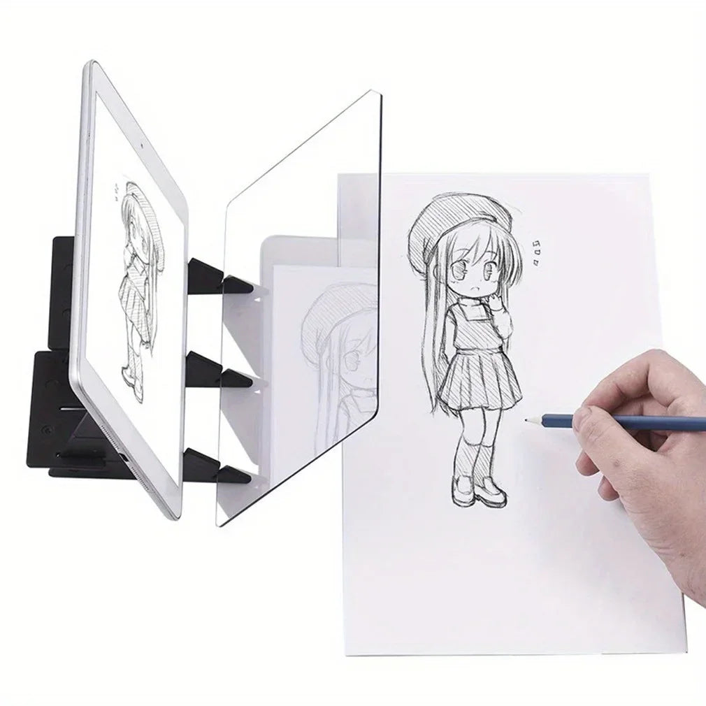 Optical Clear Drawing Board, Portable Optical Tracing Board Image Draw Board Tracing Drawing Projector Optical Painting Board