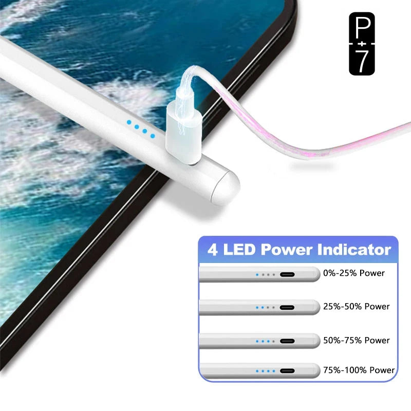 P+7 Touch Pen Dedicated For IPad10/ iPad Pro / iPad Air / iPad Mini4/5/6/7 Stylus Drawing Writing And Note-Taking Alternative Pe