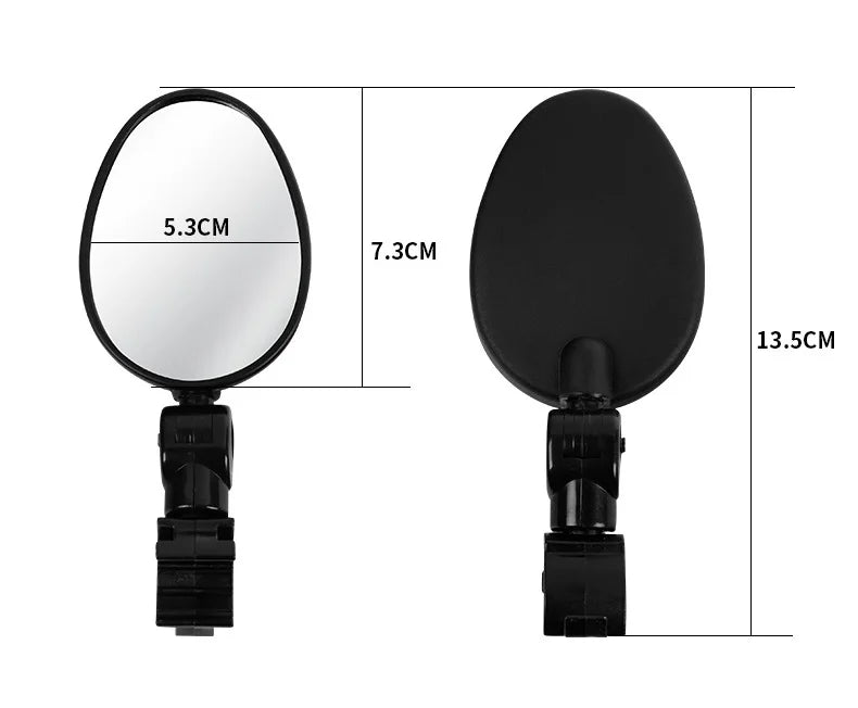 1/2PCS Bicycle Rearview Mirror 360 Degree Adjustable Rotatable Universal Cycling Handlebar Rear View Mirrors for MTB Road Bike