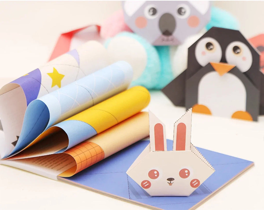 Origami Kit with 30/96 Sheets Paper & Guide Book, DIY Craft Art for Beginners Kids, Multiple Difficulty Level Challenges