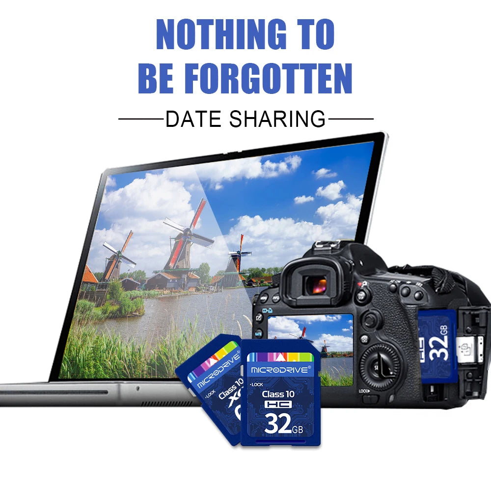 High Speed Class10 SD Card 32GB SD Card 128G 64GB 32GB 16GB Carte SD Memory Card SD Pendrive for Camera Microdrive