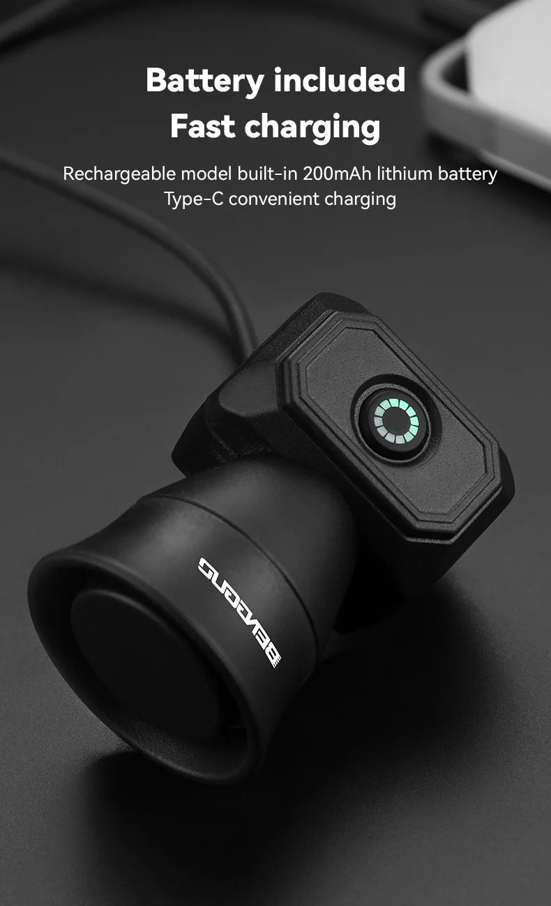 5 Mode Bicycle Electric Horn MTB Super Loud 120db Bell Bike Electronic Horn Scooter Personalized bell Riding Accessories