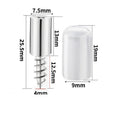 1/16Set with Rubber Sleeve Laminate Cross Self-tapping Screw Support  Wardrobe Cabinet Glass Hard Nonslip Partition Nail