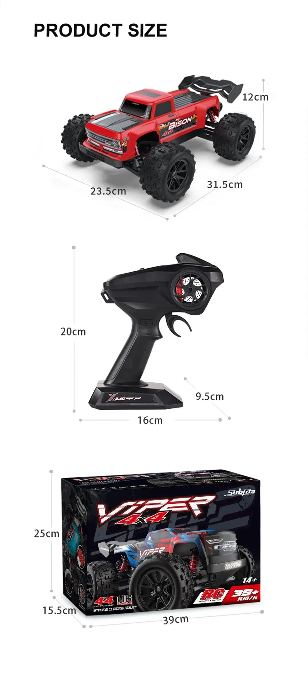 50KM/H RC Car With LED Lights 2.4G Radio Remote Control Cars Buggy Off-Road Control Trucks Boys Toy for Children VS WLtoy 144001