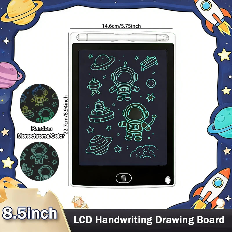 8.5'' LCD Writing Tablet Drawing Board Kids Graffiti Sketchpad Toys Handwriting Blackboard D Counting Learning Toys Birthday Gif
