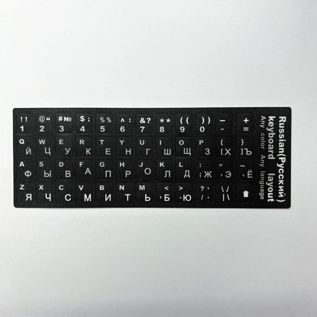 English Spanish Italian Korean French Deutsch Keyboard Stickers Frosted PVC Language Keyboard Sticker For Laptop Desktop PC