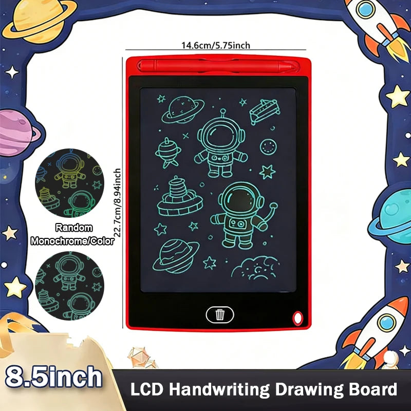 8.5'' LCD Writing Tablet Drawing Board Kids Graffiti Sketchpad Toys Handwriting Blackboard D Counting Learning Toys Birthday Gif