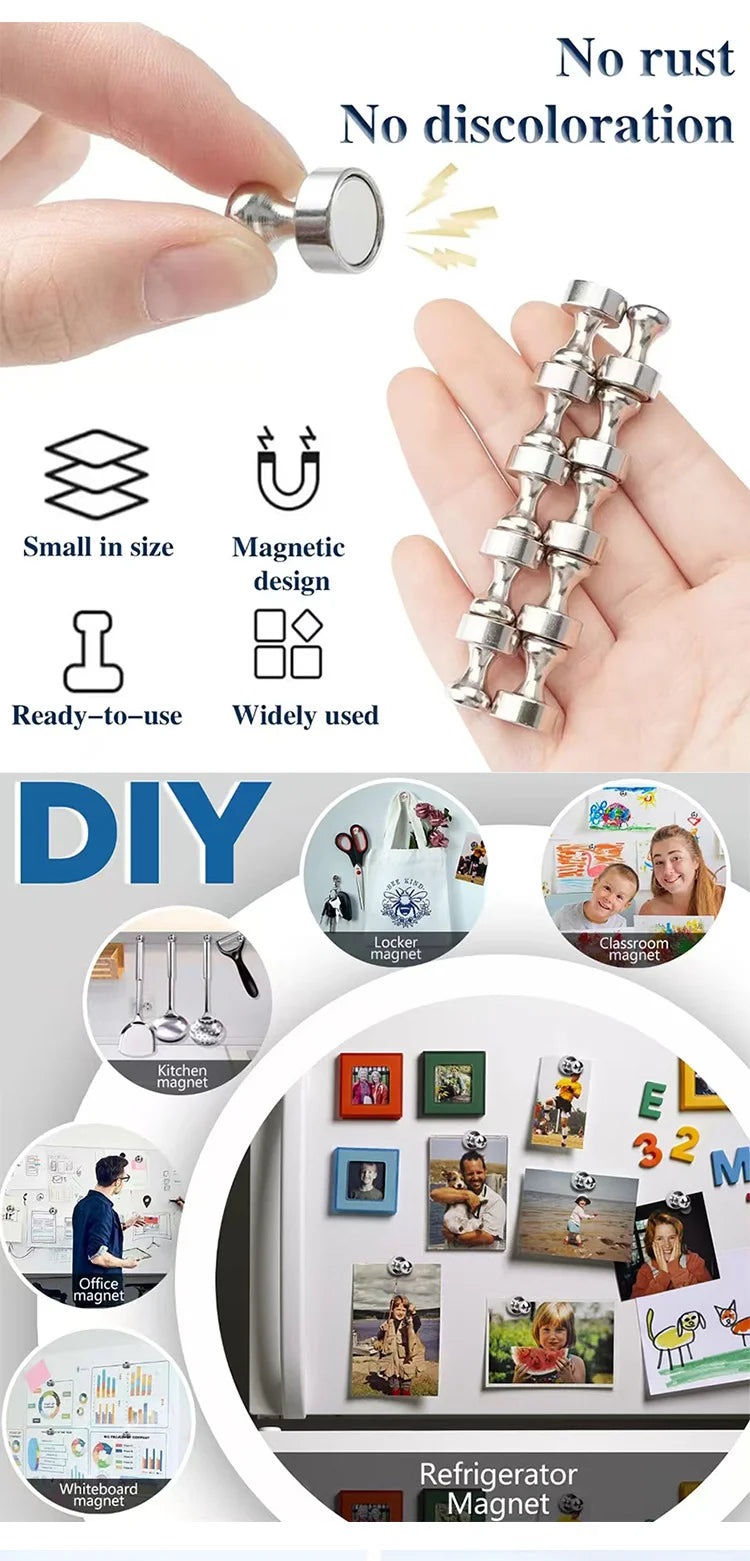 Heavy Duty Cone Shaped Neodymium Magnetic Push Pins Extra Strong Magnet Thumbtacks Reusable Metal Board Magnets Ideal For Whiteb