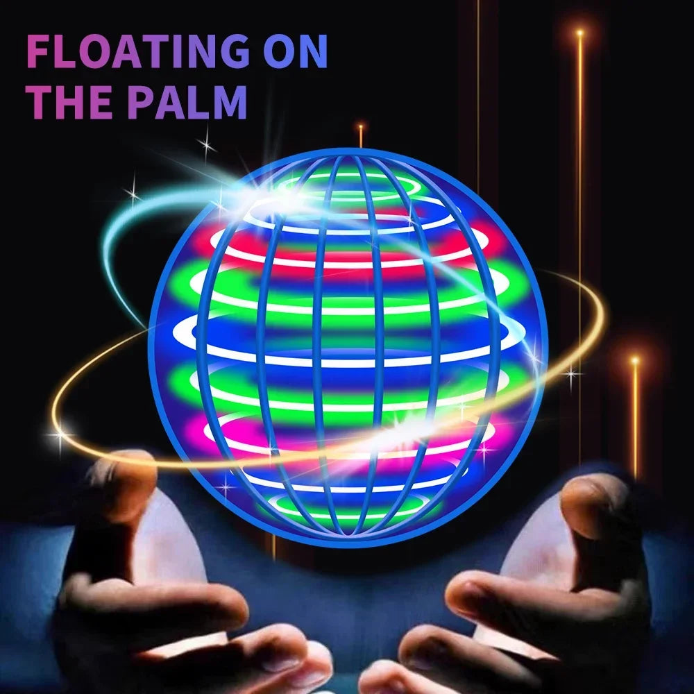 1A-Flying Ball, Automatic Spinning Ball LED Dazzling Lights, Floating Magic, Fan UFO Flying Machine, Toy Gift, Game, Sports Ball