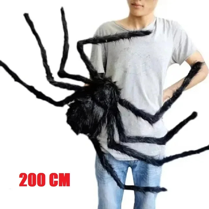 🎃🕷️ Araña Gigante de Halloween – Decoración Terrorífica para Interior y Exterior 👻🕸️