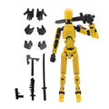 Action Doll Titan Multi Joint Mobile Transformation Robot Handheld T13 Action Doll Character and Dog Shaped Toy Children's Gift