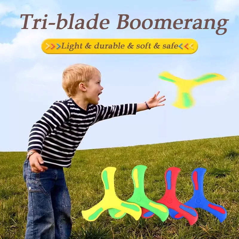 Children Holiday Outdoor Parent-Child Interactive Games Stress Relief Sports Toy Shamrock Boomerang Holiday Gift