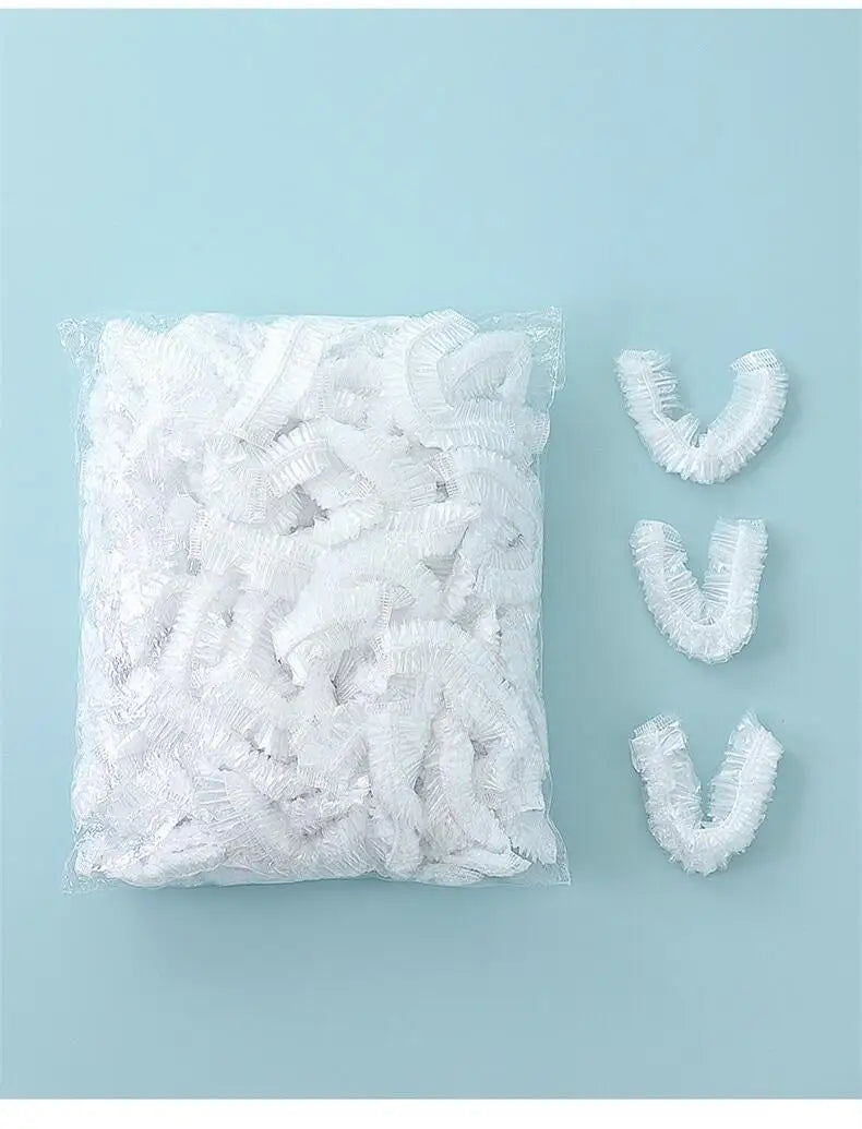 100pcs Disposable Food Covers Elastic Plastic Storage Bags Food Grade Fresh Keeping Cover for Bowls Plates Kitchen