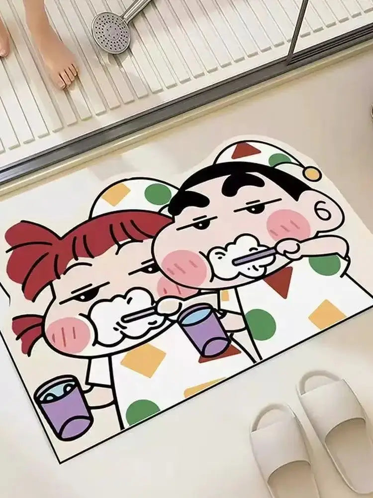 Shower Room Water Uptake Mat Quick Drying Fashionable Home Gifts And Exquisite Cartoon Anime Soft And Comfortable Anime Periphe