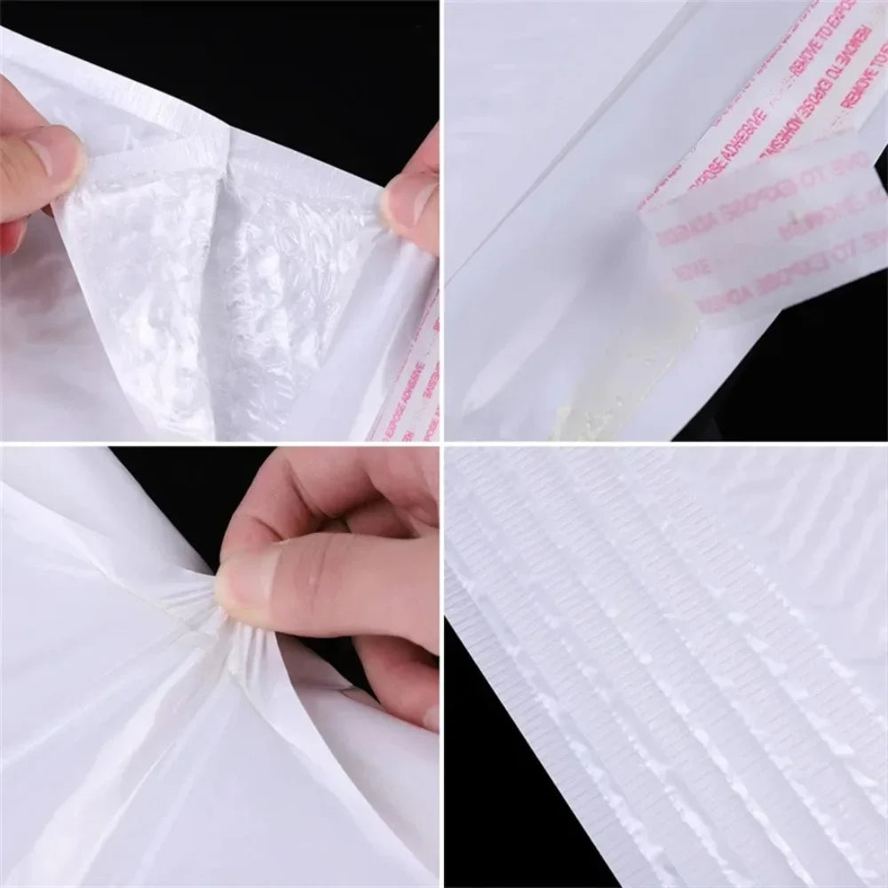Pearlescent Film Waterproof Bubble Bag Packaging Express Bag White Foam Self Seal Pack Bag ShippingbagThickened Envelope