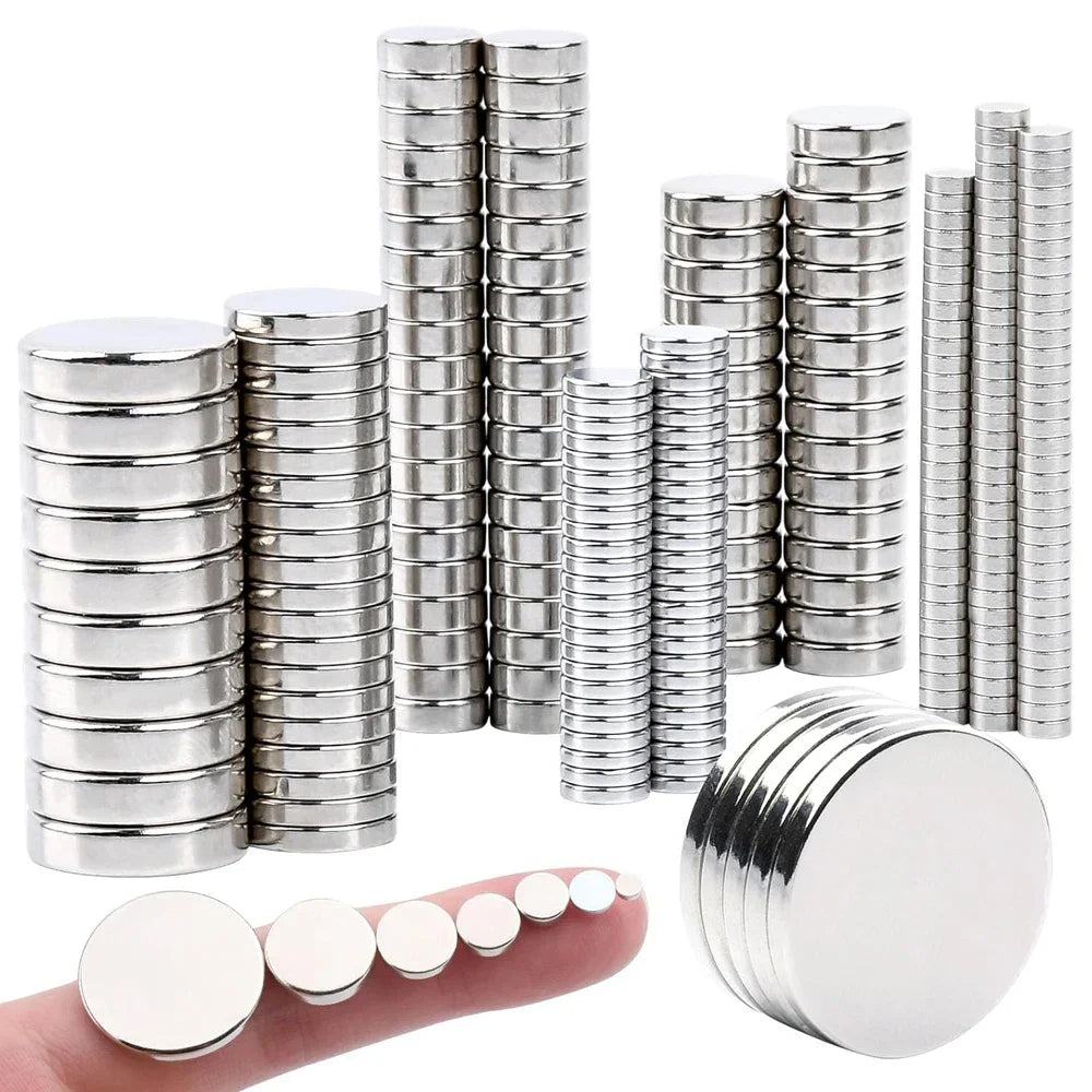 Mini Strong Magnets 6 X 2 mm Small Strong Magnets for Whiteboard, Extra Strong Mini Round Magnets for DIY Refrigerator