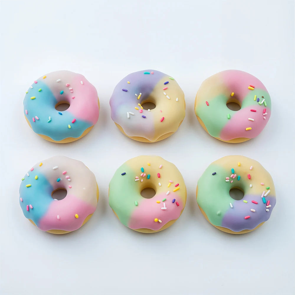 Crunchy Skin Dreamy Macaron color Cat paw Crispy Doughnut squishy Fidget Toy stress relief ball ASMR Toy for Adults Gift