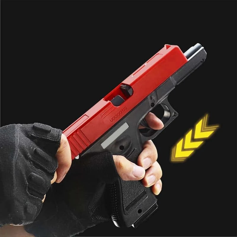 1W-Soft Bullet Toy Pistol Lower Magazine Manual Gun With Laser Airsoft Pistol Outdoor Sports CS For Children Game Gift