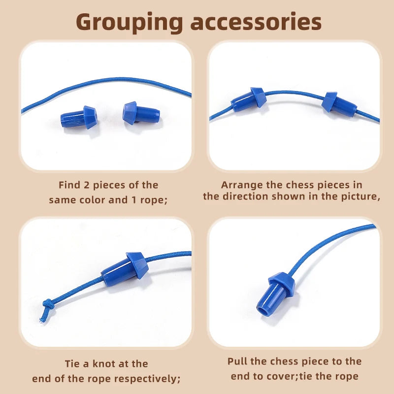 2025 New Rope Breaking Battle Challenge Puzzle Toy Knot Toy Children's Rope Decoding Game Logic Training